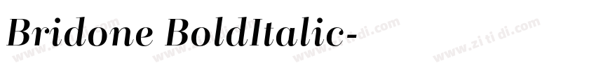 Bridone BoldItalic字体转换